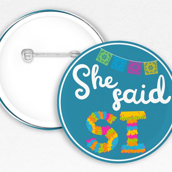 Final Fiesta Bride pin-back button | Bachelorette Pin | Wedding Pinback Button