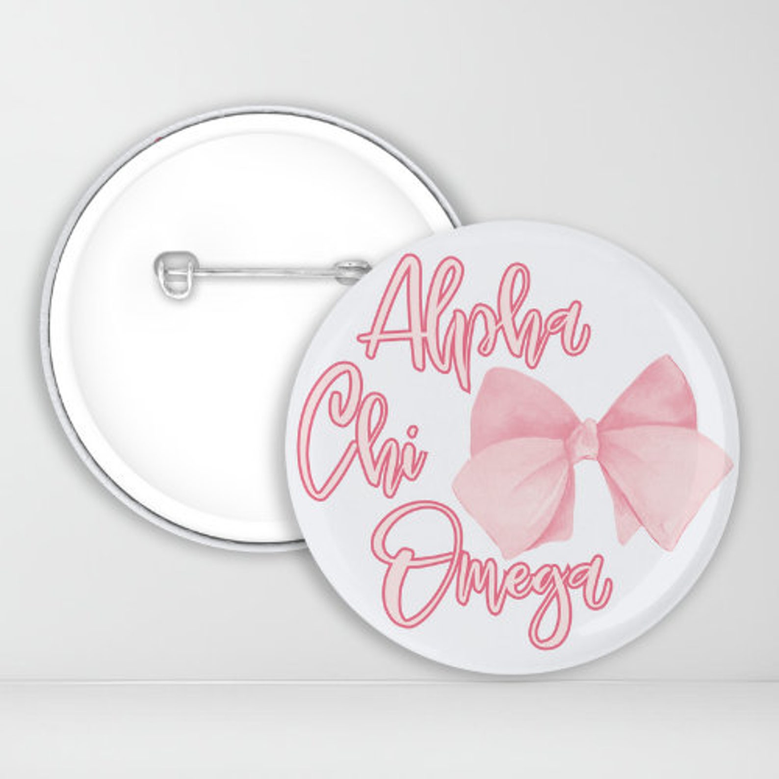 Alpha Chi Omega Coquette Pin-back Button | AXO | Sorority Button | Game ...