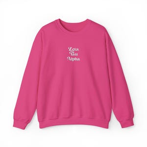 Zeta Tau Alpha Embroidered Crewneck