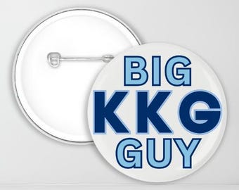 Kappa Kappa Gamma Big KKG Guy Pin-Back Button | KKG | Sorority Boyfriend | Sorority Button | Game Day Pin