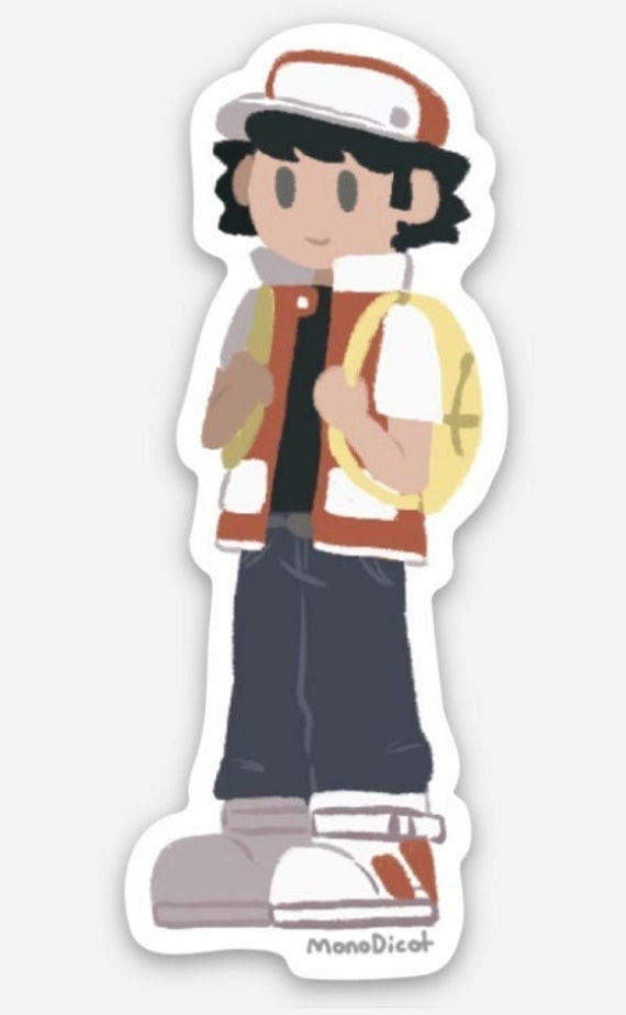 2.5 Pokémon Trainer Red Sticker