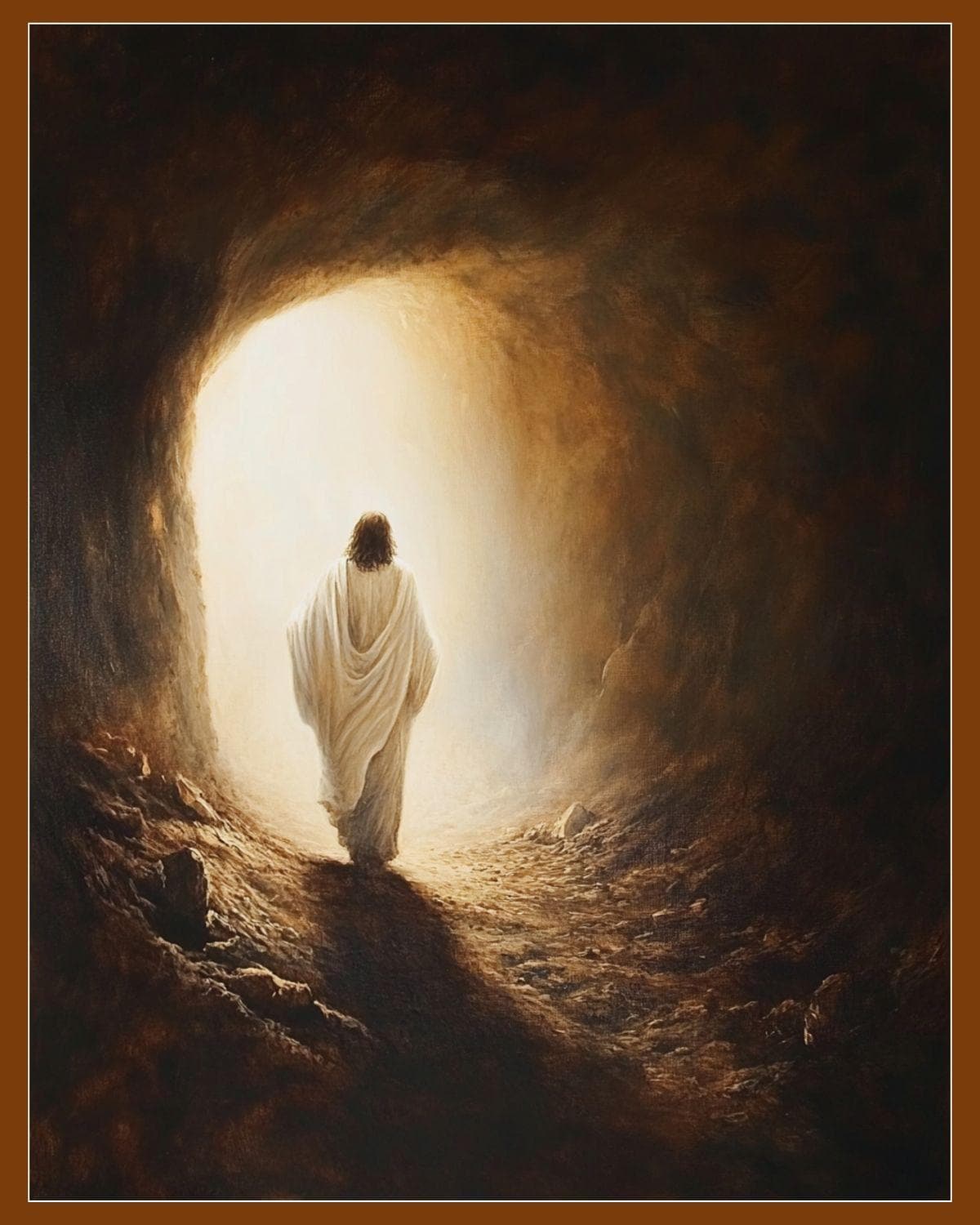 Resurrection Dawn Art Print, Jesus Emerging From Tomb (digital Download ...