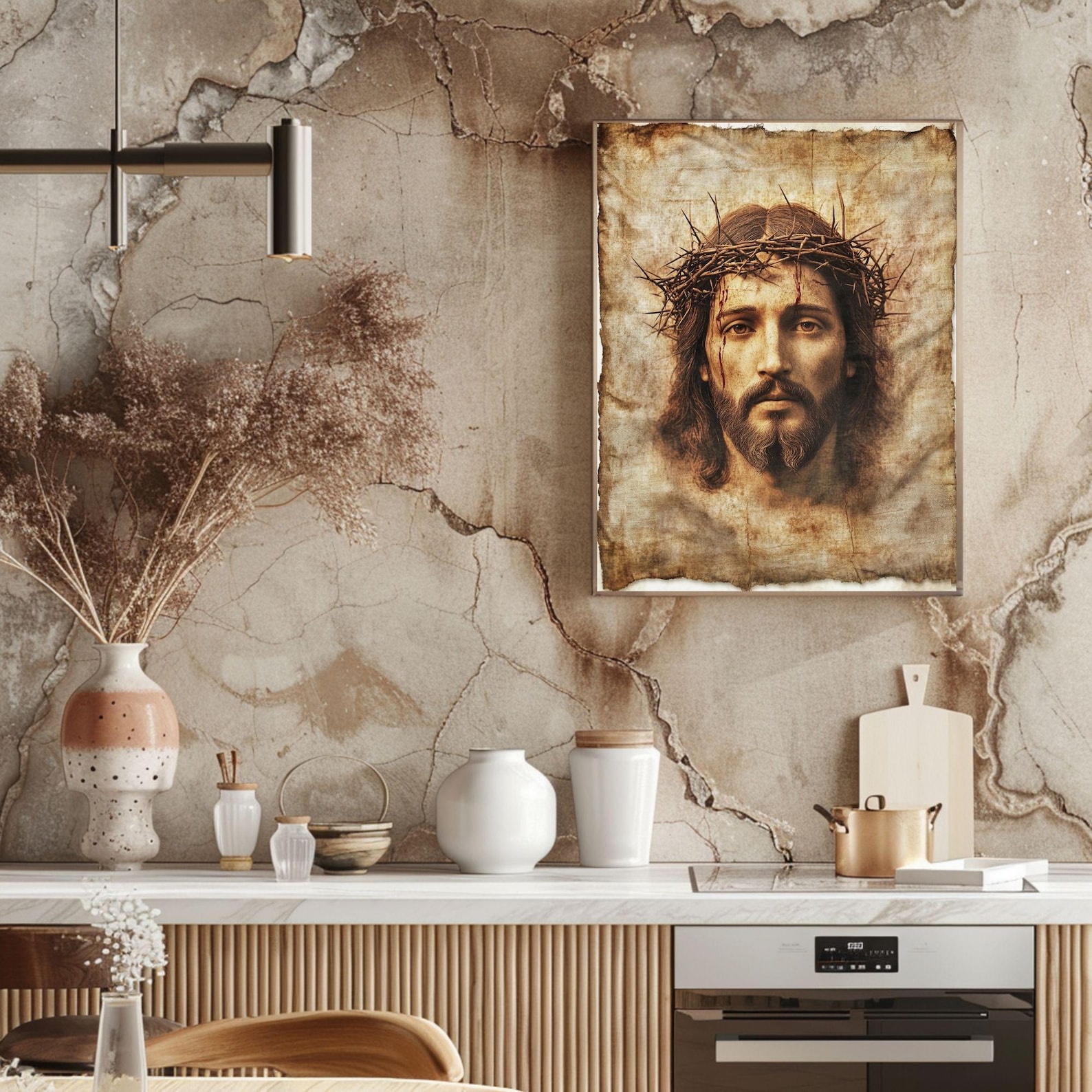 Christian Religious Wall Art | Face of Jesus | Jesus Christ Decor ...