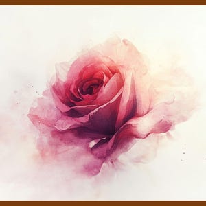 Valentines Wall Art | Vintage Valentines Decor Romantic Wall Art | Valentines Red Pink Rose Art Print | Valentines Day PRINTABLE Wall Art