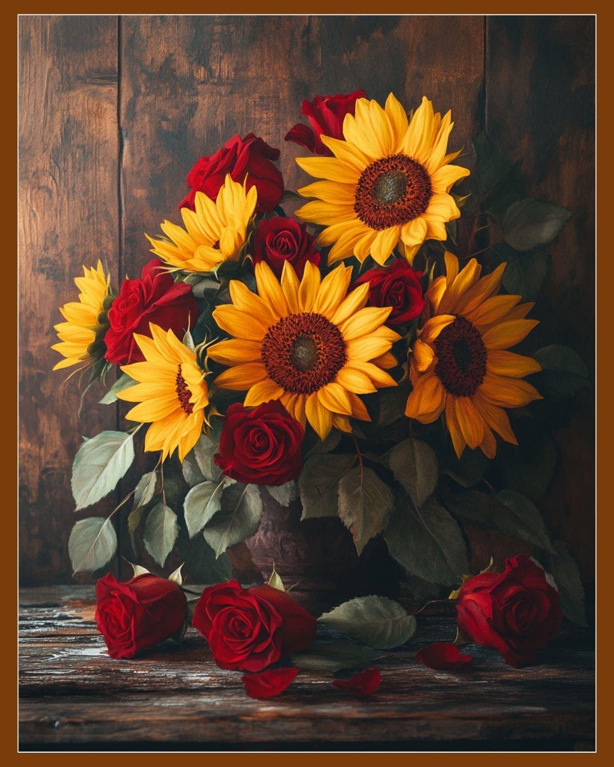 Vintage Floral Still Life Art Print | Romantic Valentine's Decor ...