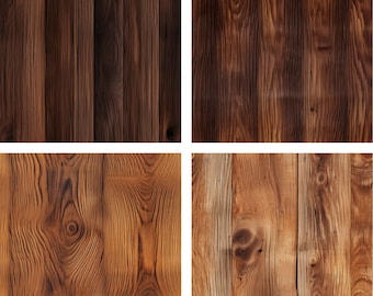 Seamless Wood Grain/planks Textures Digital Paper, Rustic Wood Digital ...
