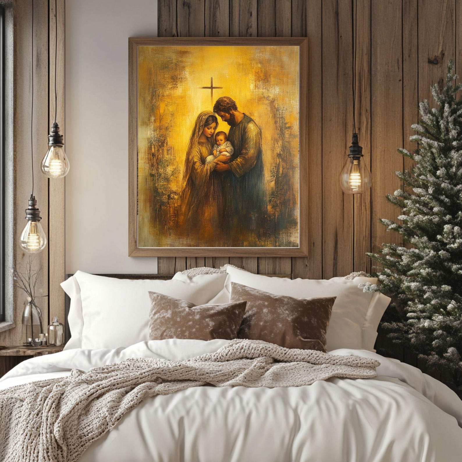 Holy Family Art Print – Nativity Scene, Christmas Decor (digital ...