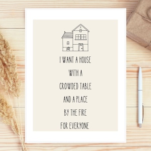 Brandi Carlile  Song Lyrics Wall Art Crowded Table Minimalist House Dining Room