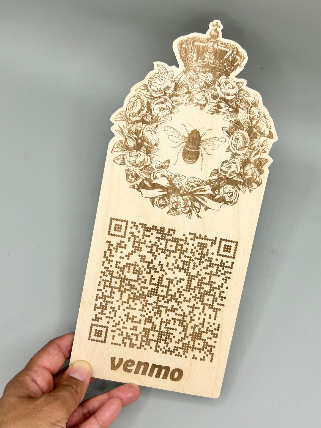 craft-fair-sign-wooden-craft-fair-sign-business-sign-qr-code-sign-etsy