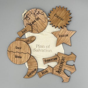 Laser Cut Wood Plan of Salvation: LDS Teaching Aid