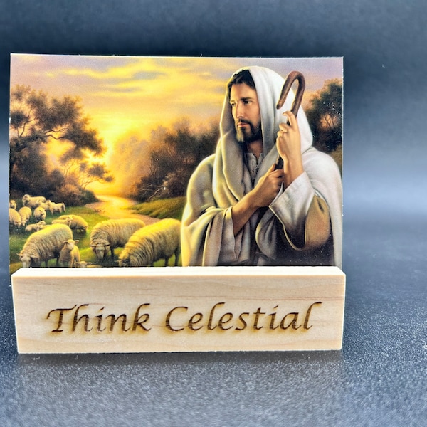 Wooden Photo Stand, any caption, Think Celestial, LDS gifts