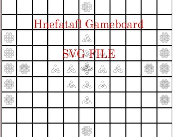 Hnefatafl Gameboard, Digital SVG File, Tafl Gameboard, Viking Chess
