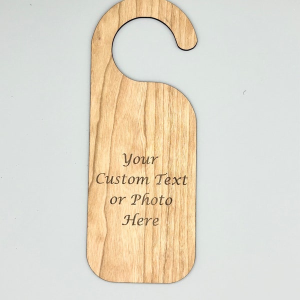 Custom Door Knob Hangers, Wooden Door Knob Hangers