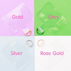 Phone Tether Tab Universal Phone Connector Patch Phone Connector Tabs Phone Wristlet Connector Mobile Phone Tether for Lanyard Patch