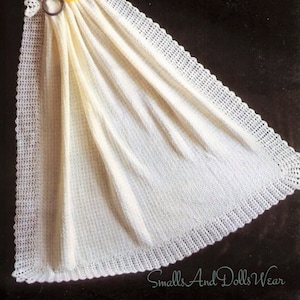 Vintage Crochet Pattern Classic Lacy Baby Shawl Blanket Shell Border PDF Instant Digital Download Keepsake Blanket 46x46 3 Ply