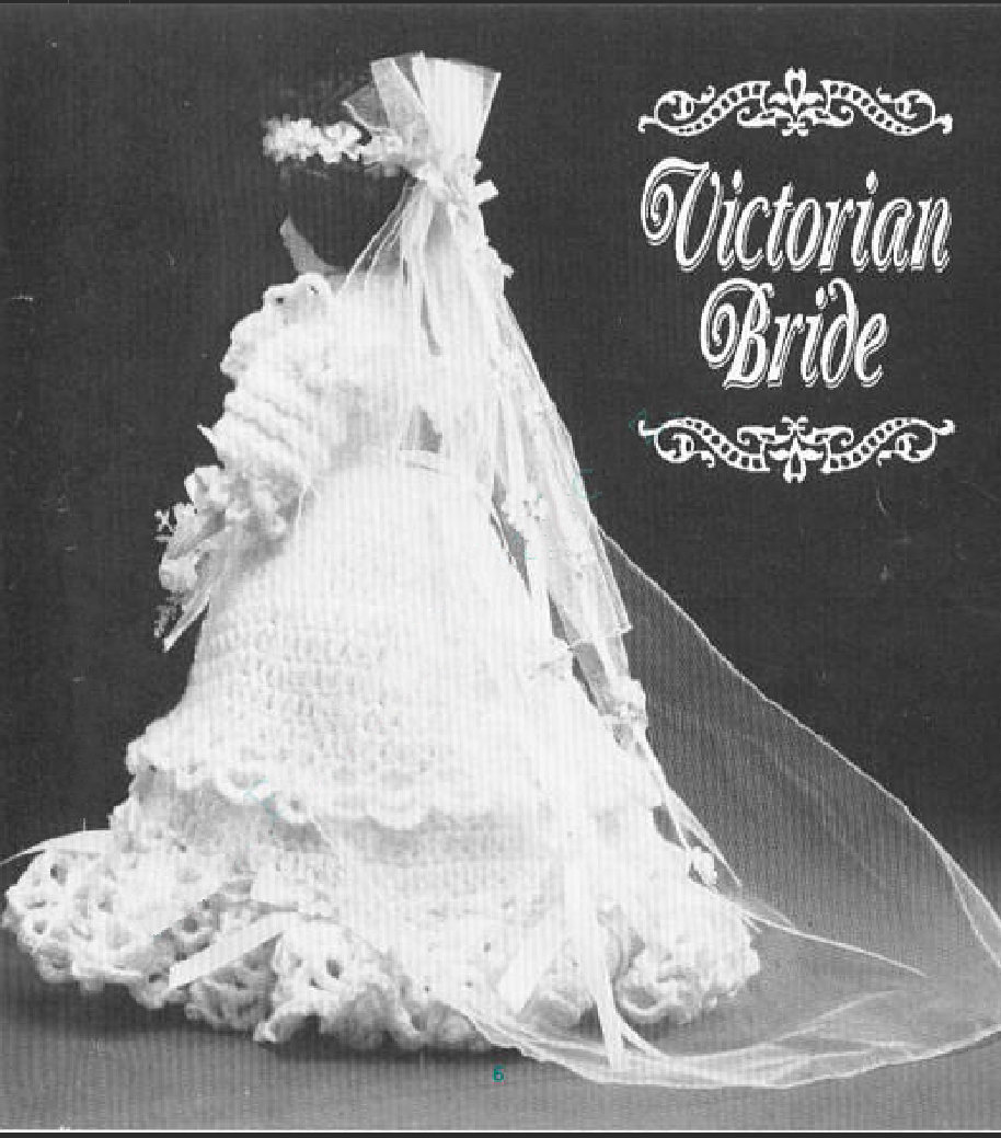 Vintage Crochet Pattern Victorian Bride Dress Outfit for Etsy