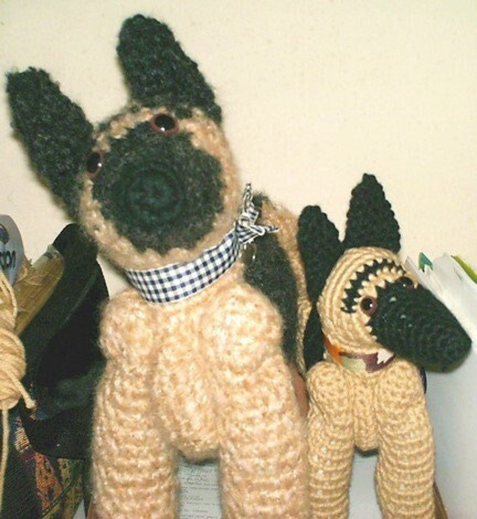 Vintage Crochet Pattern German Shepherd Dog Soft Toy Dolls Etsy