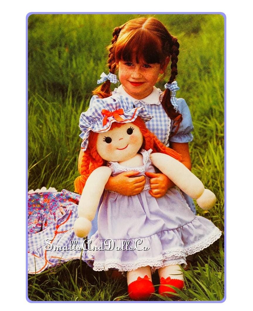Girl Rag Doll Pattern Vintage Sewing Pattern 24