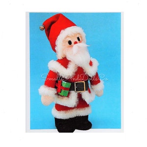 Vintage Sewing Pattern 12&quot; Fabric Santa Claus Soft Sculpture Doll PDF Instant Digital Download Father Christmas