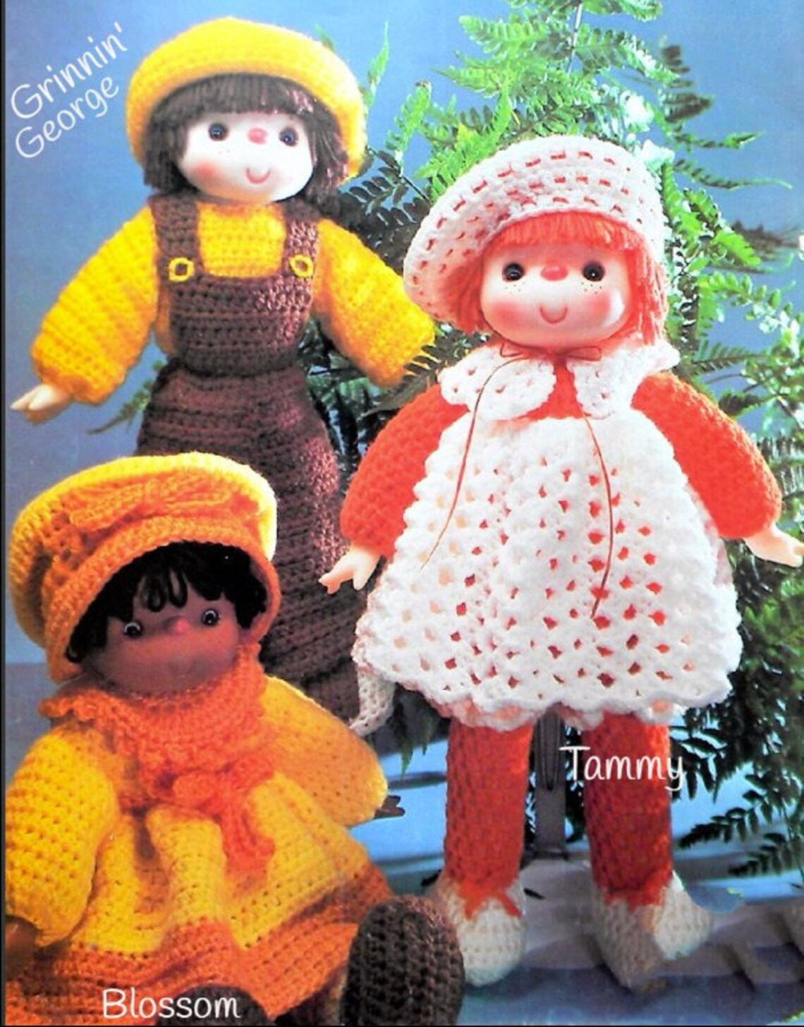 Vintage Crochet Sweeties Yarn Head Doll Patterns 12 to 31 Inch Etsy