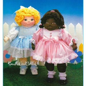 Vintage Sewing Pattern 20" Sunday Best Dressed Dolls Pretty Soft Sculpture Girls PDF Instant Digital Download Easter Dress Plush Soft Toys