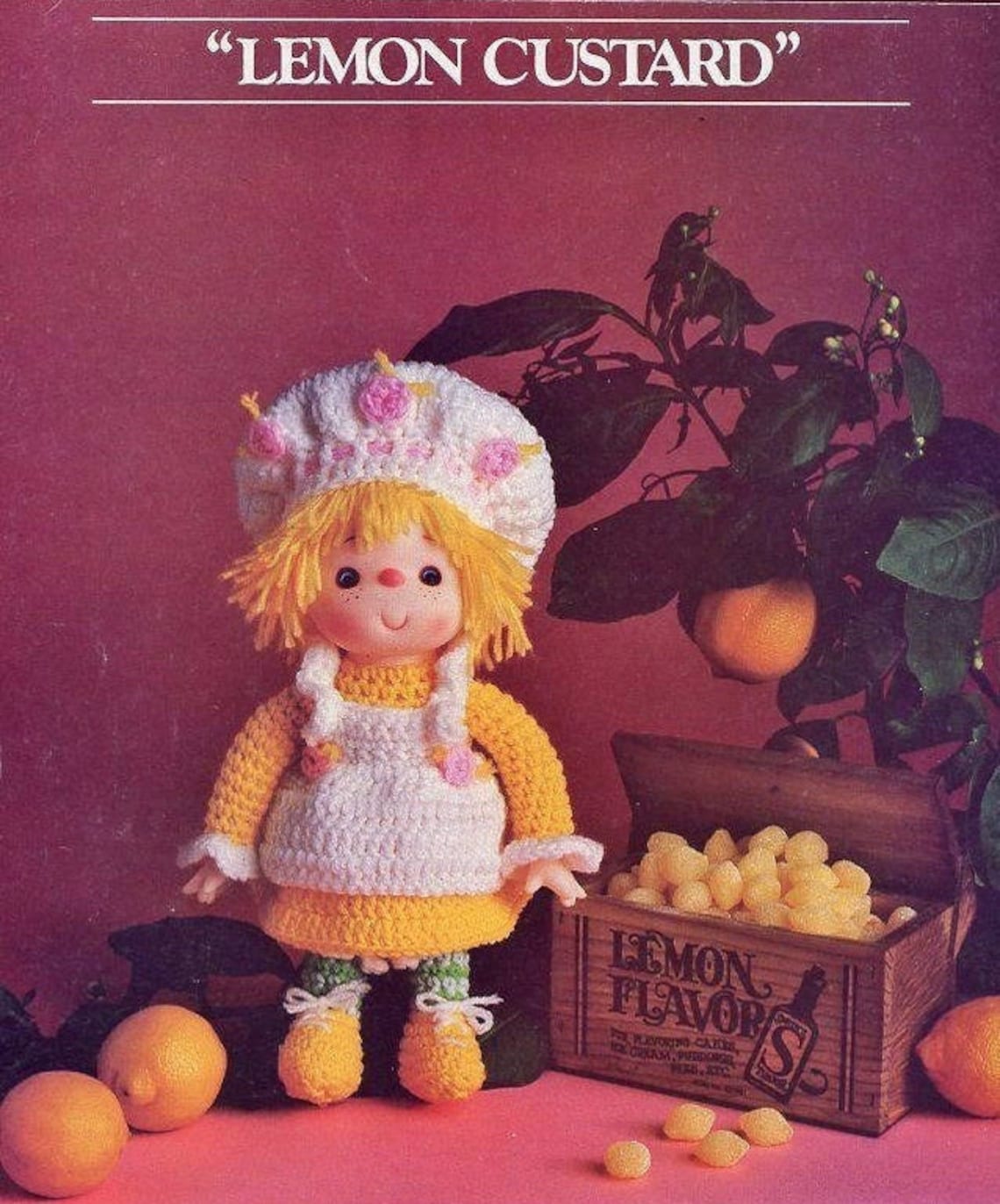 Vintage Crochet Patterns Yarn Head Dolls Outfits Flavorful Etsy
