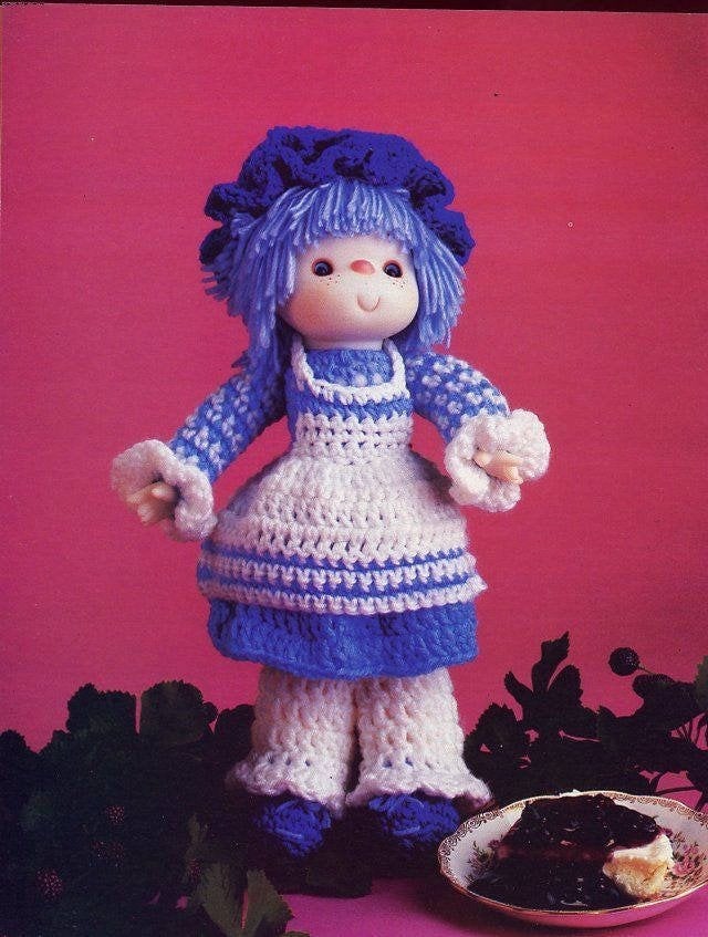 Vintage Crochet Patterns Yarn Head Dolls Outfits Flavorful Etsy