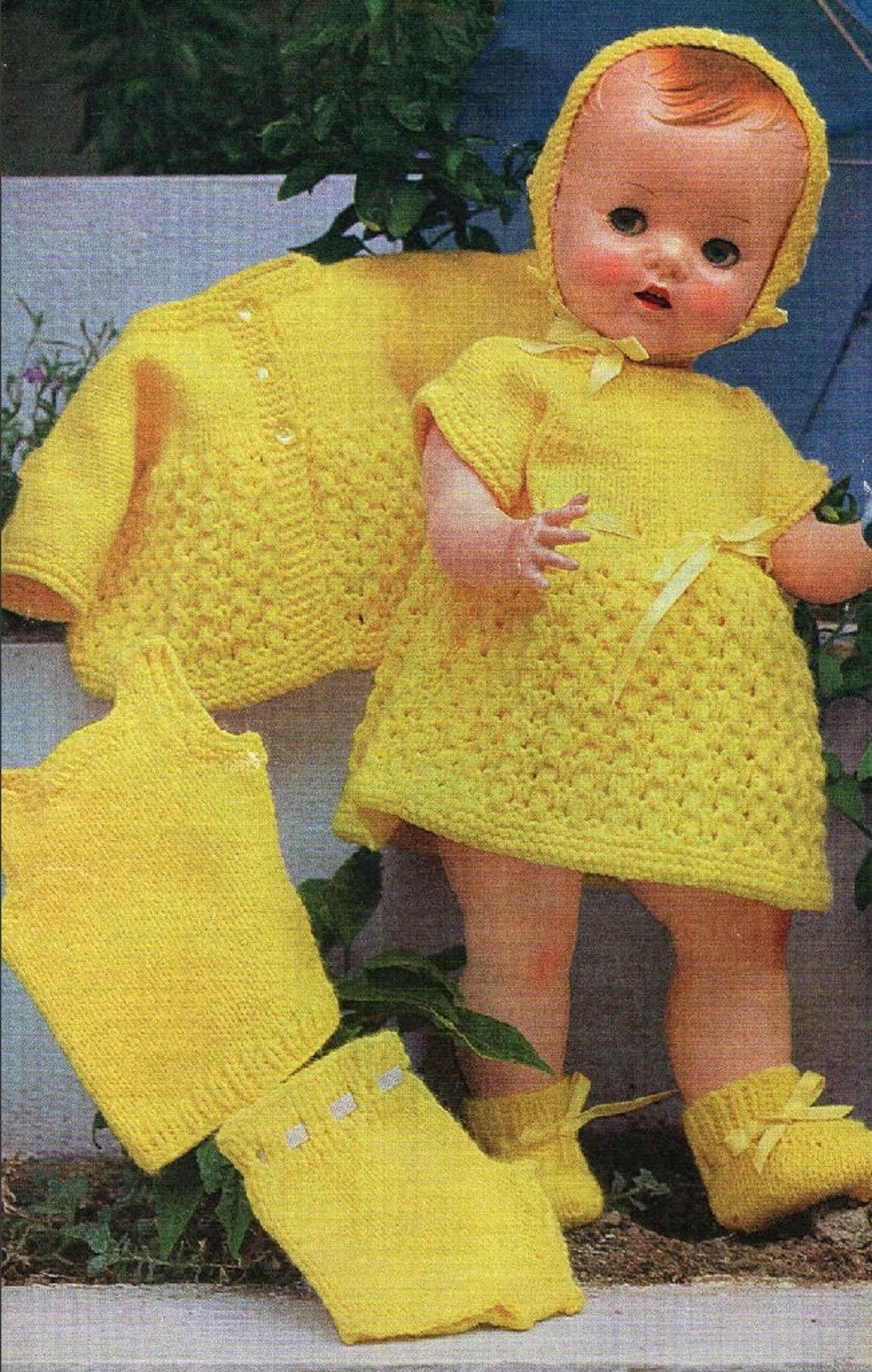 Vintage Knitting Pattern Doll Clothes for 16 and 20 Inch Baby Etsy Canada