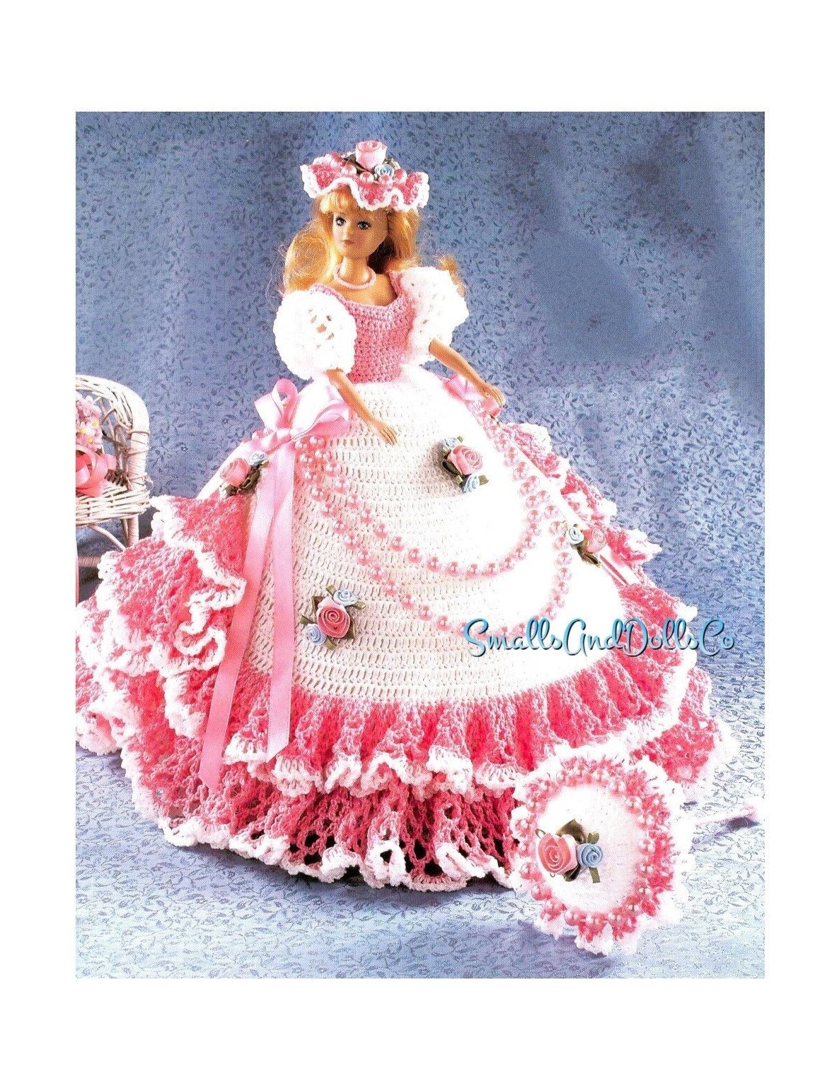 white christmas dresses Women Summer Cute Cotton Doll Dress Long Clothes Q1953A– FantasyLinen main image 1