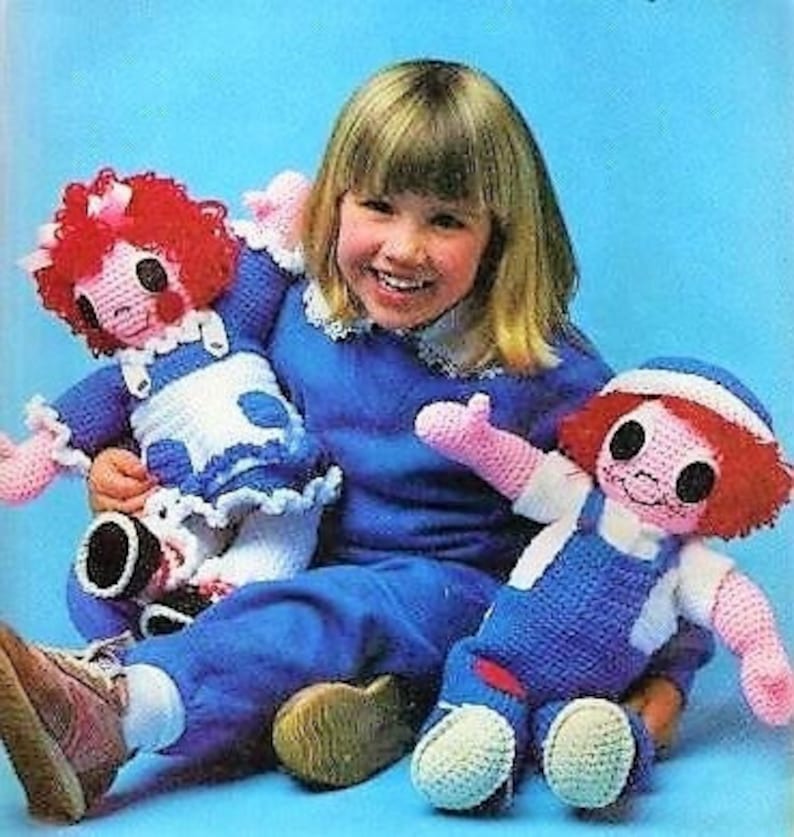 Vintage Crochet Pattern 20 Classic Raggedy Ann & Andy Etsy