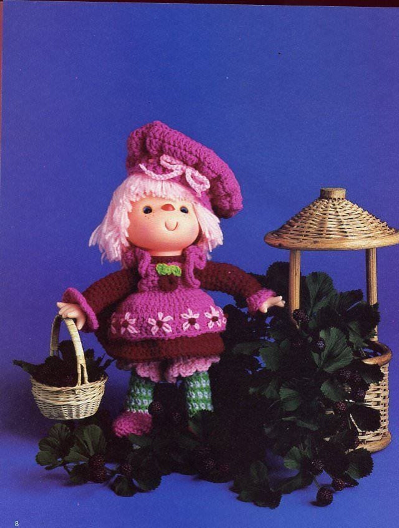 Vintage Crochet Patterns Yarn Head Dolls Outfits Flavorful Etsy