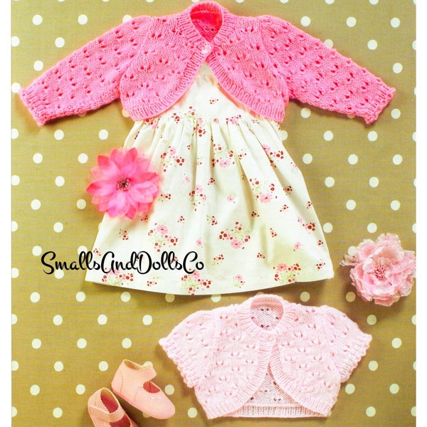 Vintage Knitting Pattern Baby to Big Girl Bolero Shrug Cardigan Jackets PDF Instant Digital Download Short Long Sleeves DK 8 Ply 0-6 yrs