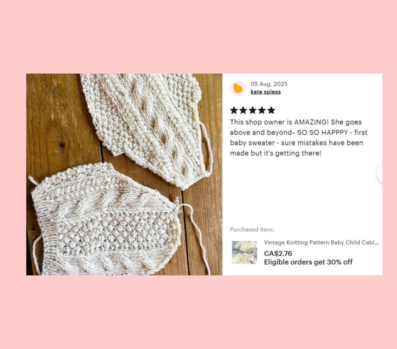 Vintage Knitting Pattern Baby Child Cable Aran Sweaters Cardigan Pullover PDF Instant Digital Download Jumper 0-6 Yrs image 6