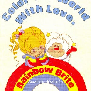 Schema punto croce vintage Rainbow Brite PDF Download digitale immediato Retro anni '80 21 disegni