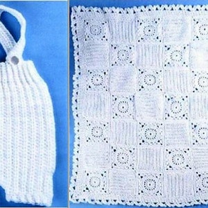 Vintage Crochet Pattern Baby Boy Christening Baptism 5 piece Outfit Set PDF Instant Digital Download Jacket Shorts Hat Shoes Blanket 3-24m image 2