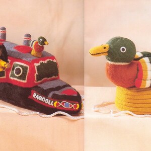 Vintage Knitting Patterns Rosie and Jim Colleciton Soft Doll Toys Hat ...