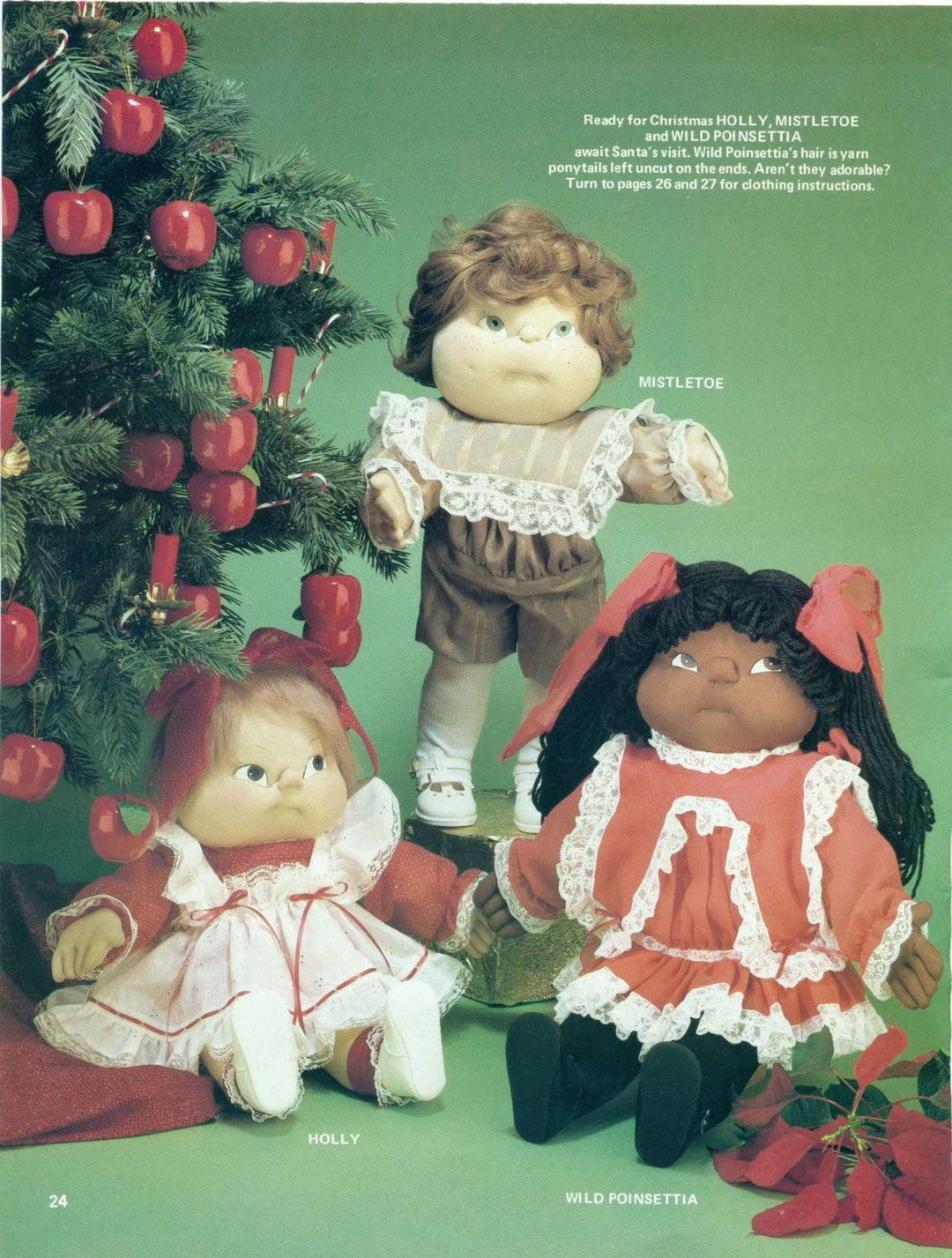 Vintage Sewing Patterns 18" 24" Soft Sculpture Toy Dolls Old Fashioned ...