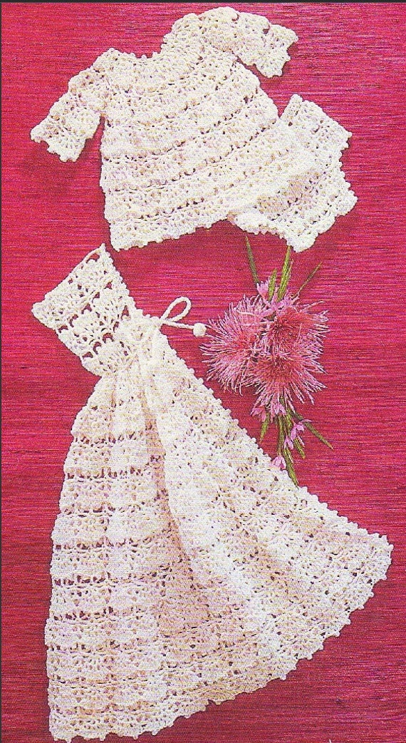 PDF Vintage Crochet Pattern Baby Girl Lacy Angel Top Pants Etsy
