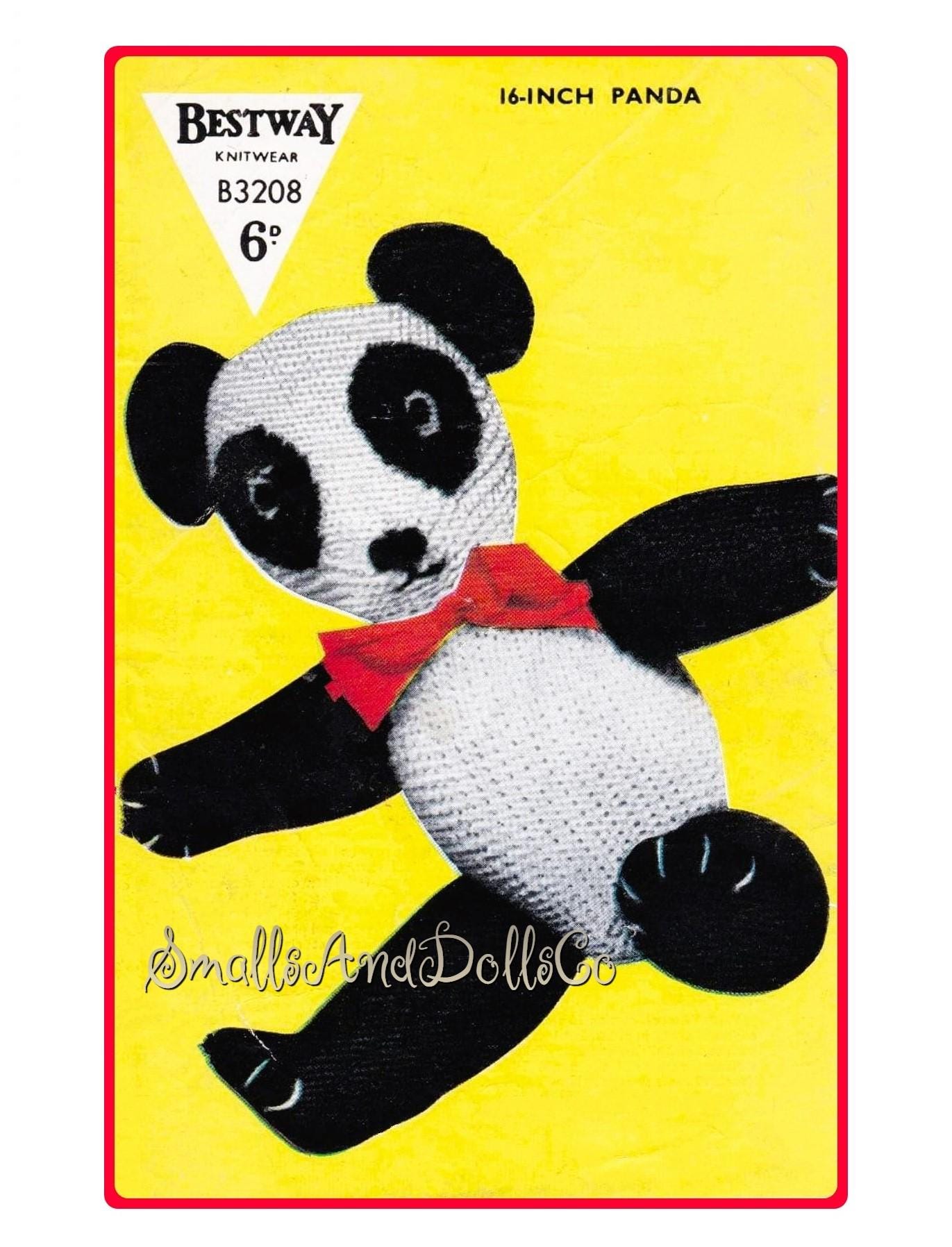 1960s plush panda - Etsy 日本