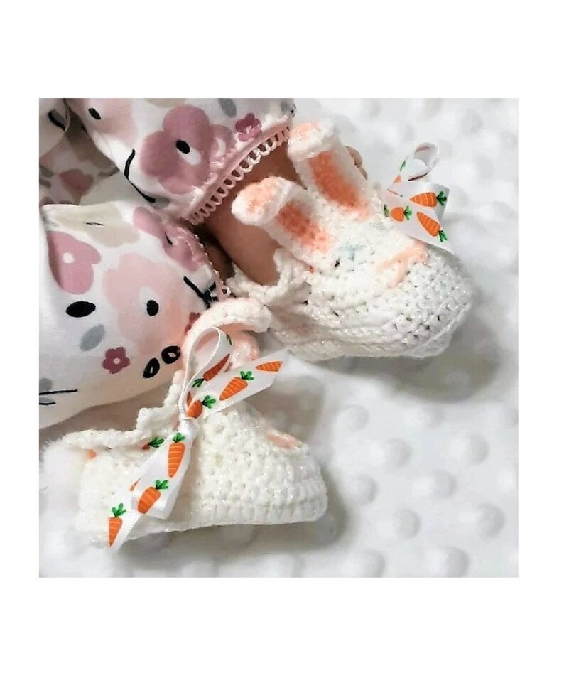 PDF Vintage Crochet Pattern Baby Bunny Booties PDF Instant Download ...