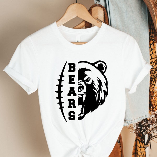 Bears Chicago Football Shirt, Personalized Gift, Family Football Shirt, Football Life Shirt, Sports Fan Shirt, Football Game Day Shirt