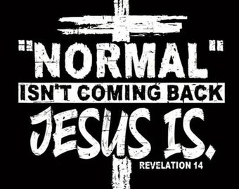 Normal Isn&#39;t Coming Back, Jesus is with Cross