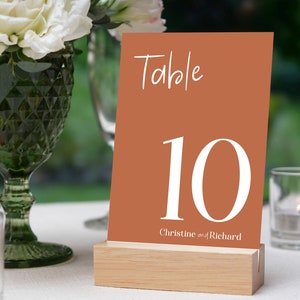 Terracotta Wedding | Wedding Table Number Template | Terracotta Wedding Table Number | Desert Wedding Table Number | Editable Template