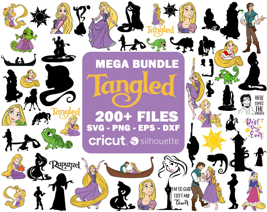 Rapunzel Svg Bundle Tangled Svg Princess Svg for Cricut - Etsy