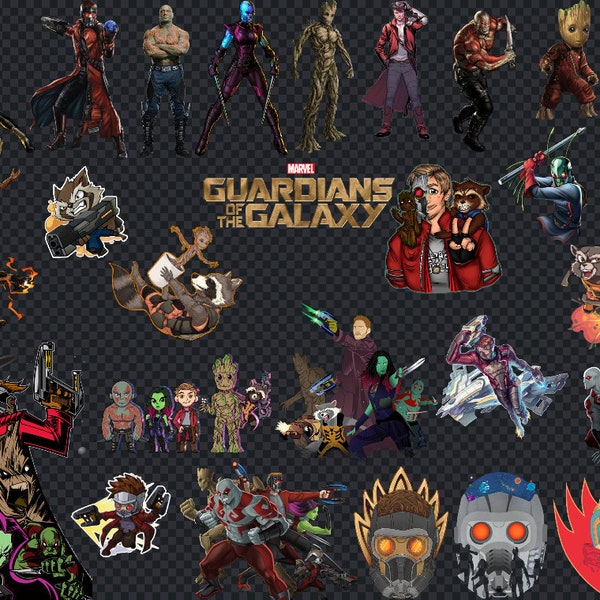 27 pieces GUARDIANS OF GALAXY png