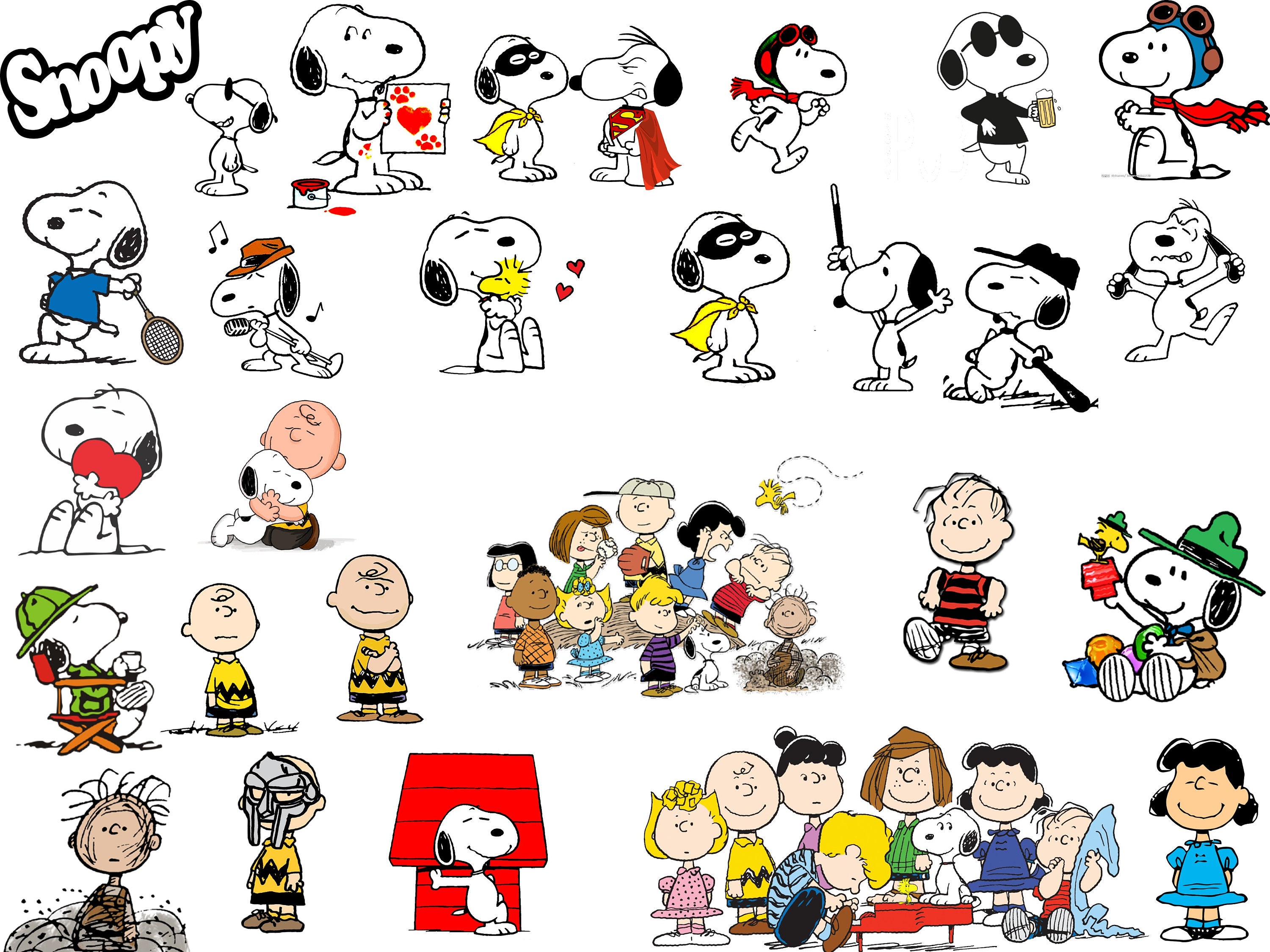 26 Pieces Snoopy Charlie Brown Png Etsy