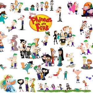 38 pieces Phineas and Ferb png