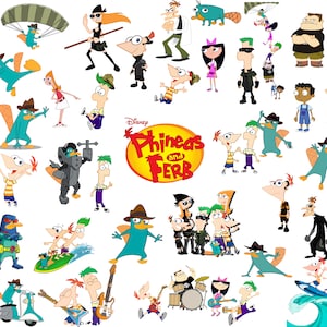40 peças Phineas e Ferb png