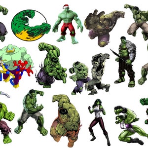 24 pieces HULK / SHE HULK png