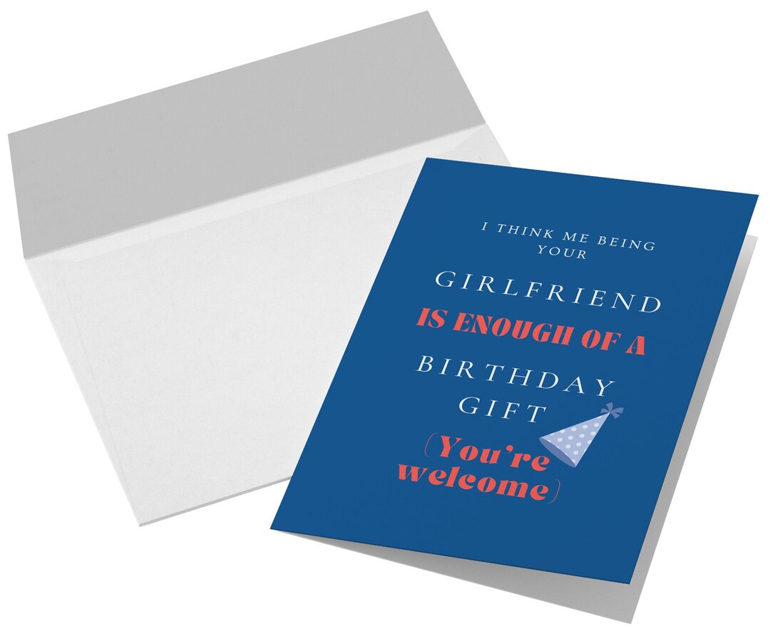 Boyfriend Card Funny Birthday Card for Him Funny Birthday - Etsy